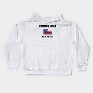 No Labels Common Sense 2024 Kids Hoodie